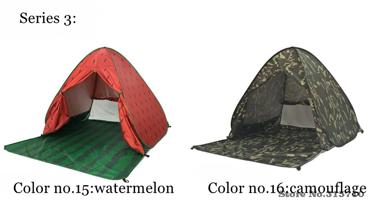 Cheap Goat Tents XL Size Pop Up Self open Beach Tent Automatic Quickly Open Outdoor Camping Tourist UV50+ Protection Portable Picnic Ultralight   